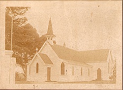 Historical photo of the St John the Baptist church building